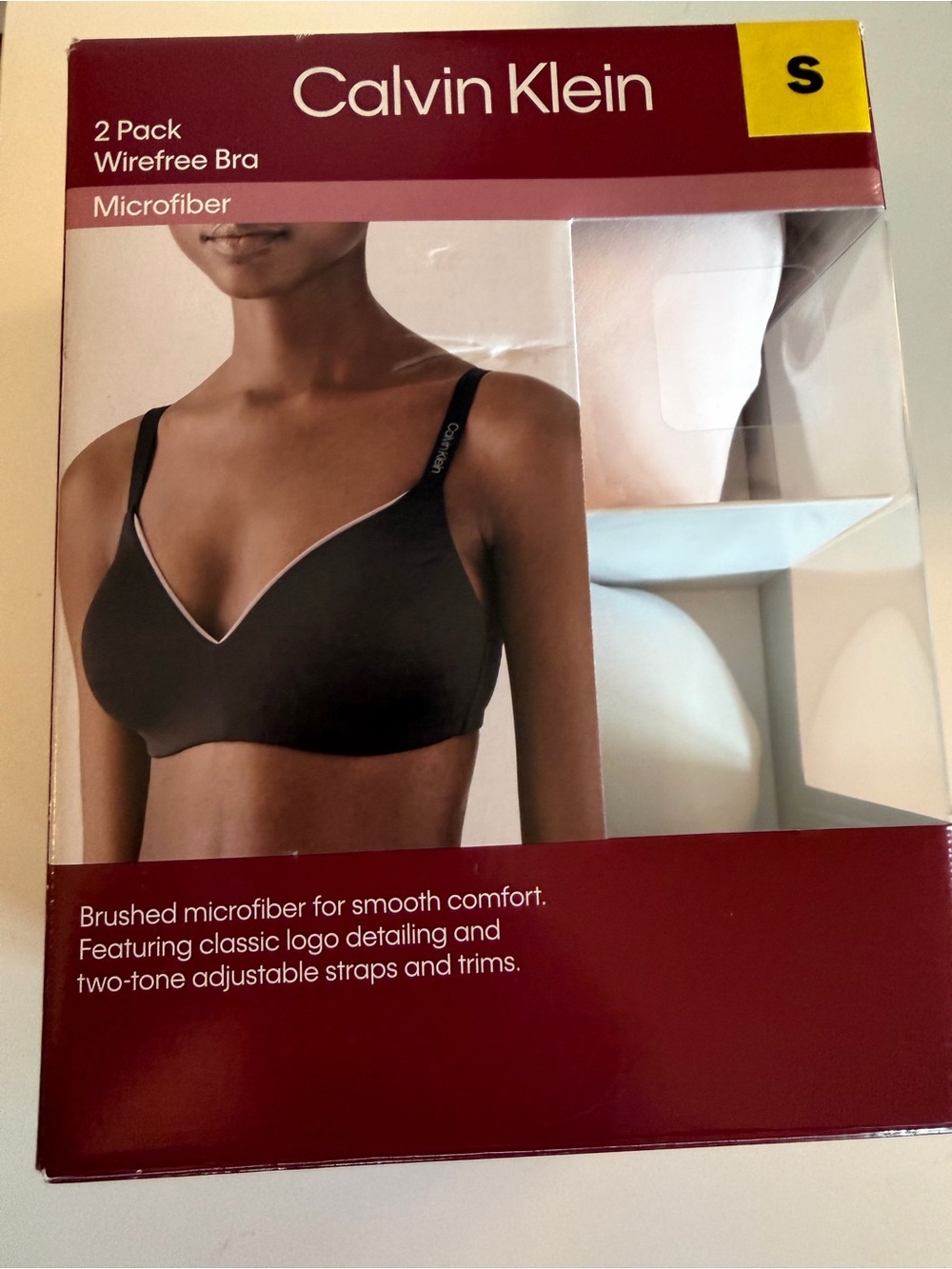 Calvin Klein Black Wirefree Microfiber Bra - 2 Pack